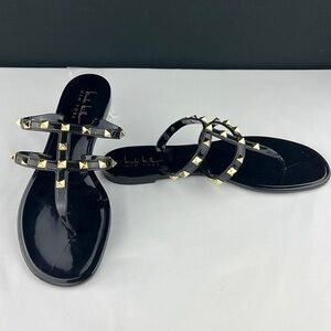 Nicole Miller - 4/$98 - ‘Black Spike’ Jelly Sandal. SZ:8. NWT. Last One!